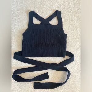 Aritzia Wilfred wrap shirt